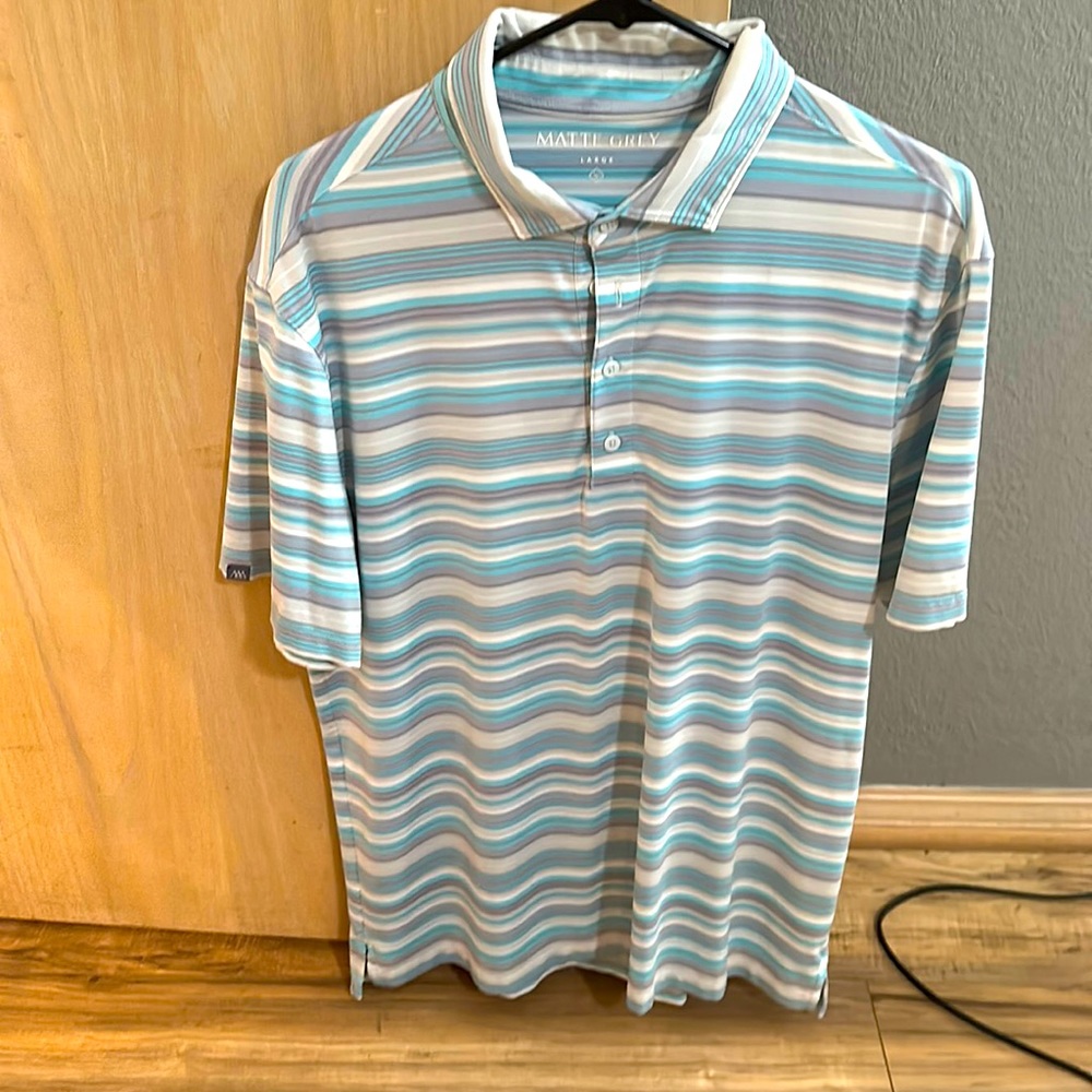 Matte Grey Golf Shirt